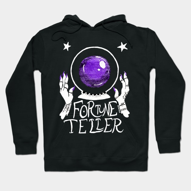 Fortune Teller Sign Hoodie by Jan Grackle